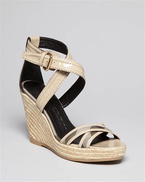 burberry wedge espadrilles|burberry espadrille wedges.